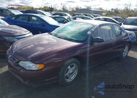 2004 Chevrolet Monte Carlo Ls from USA, damaged, VIN 2G1WW12E349435431